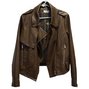 Medium BLUIVY Brown Leather Jacket